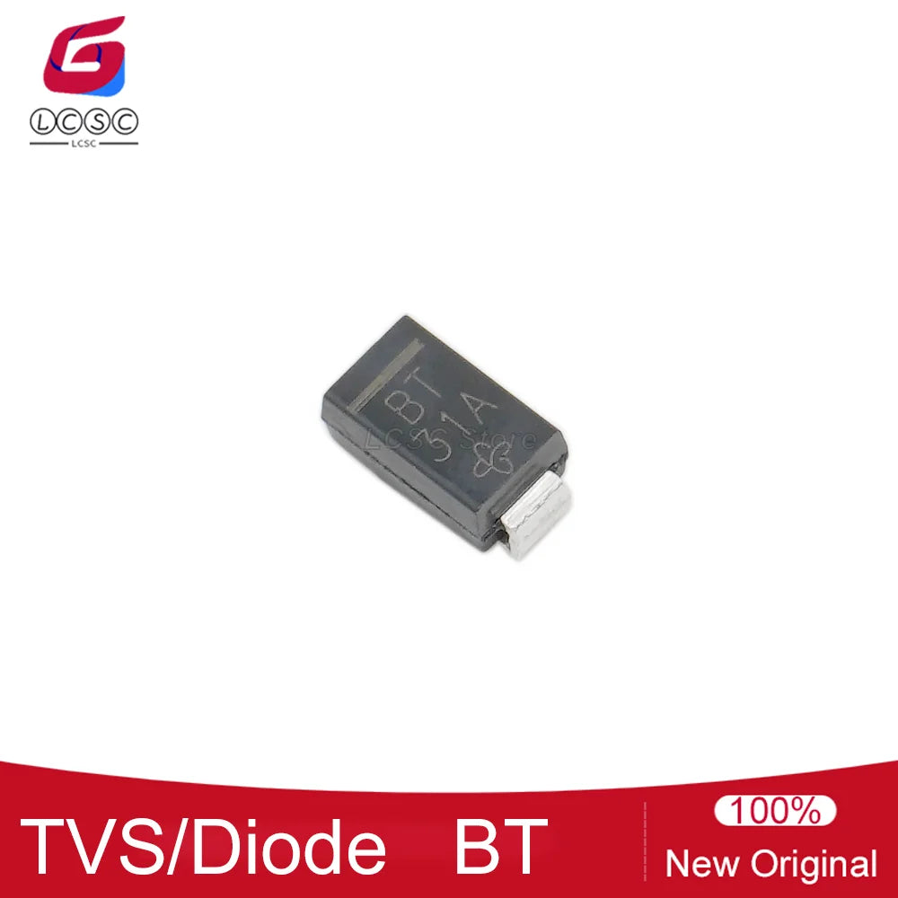 20-100Pcs Original SMAJ18A-E3/61 DO-214AC SMA Transient Voltage Suppressors 18V 13.7A 400W TVS ESD Surge Protection Diode BT