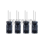 120pcs 0.22UF - 470UF 12Values*10pcs Aluminum Electrolytic Capacitor Assortment Kit Capacitance Pack 0.47UF 10UF 100UF 16V 50V