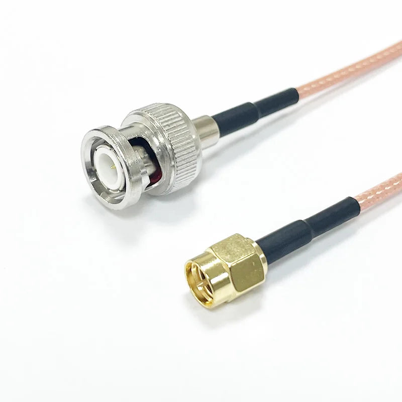 SMA to BNC Bulkhead Cable 50 Ohm SMA Male to BNC Female RG316 Coaxial Cable Jumper for Ham Radio Scanner Antenna Wi-Fi
