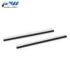 10PCS 1X40Pin Breakable Pin Header 2.54mm Single Row Male Header Connector PCB Pin Strip for Arduino Yellow/Green/White/Black