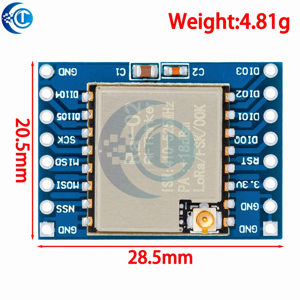 433MHZ SX1278 LoRa Module 433M 10KM Ra-02 Wireless Spread Spectrum Transmission Board 2.4G IPX Antenna for Smart Home