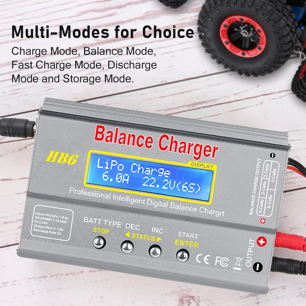 IMAX B6 80W Digital RC Balance Charger Discharger for LiPo NiMH NiCd LiFe Pb Battery Lipro Charger+ 15V 6A Adapter Optional