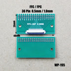1pcs FPC/FFC Welding 0.5 Seat Connection 0.5mm Pitch Connector SMT To 2.54mm Flexible Cable Adapter Board 6 8 10 20 50 60 80 Pin