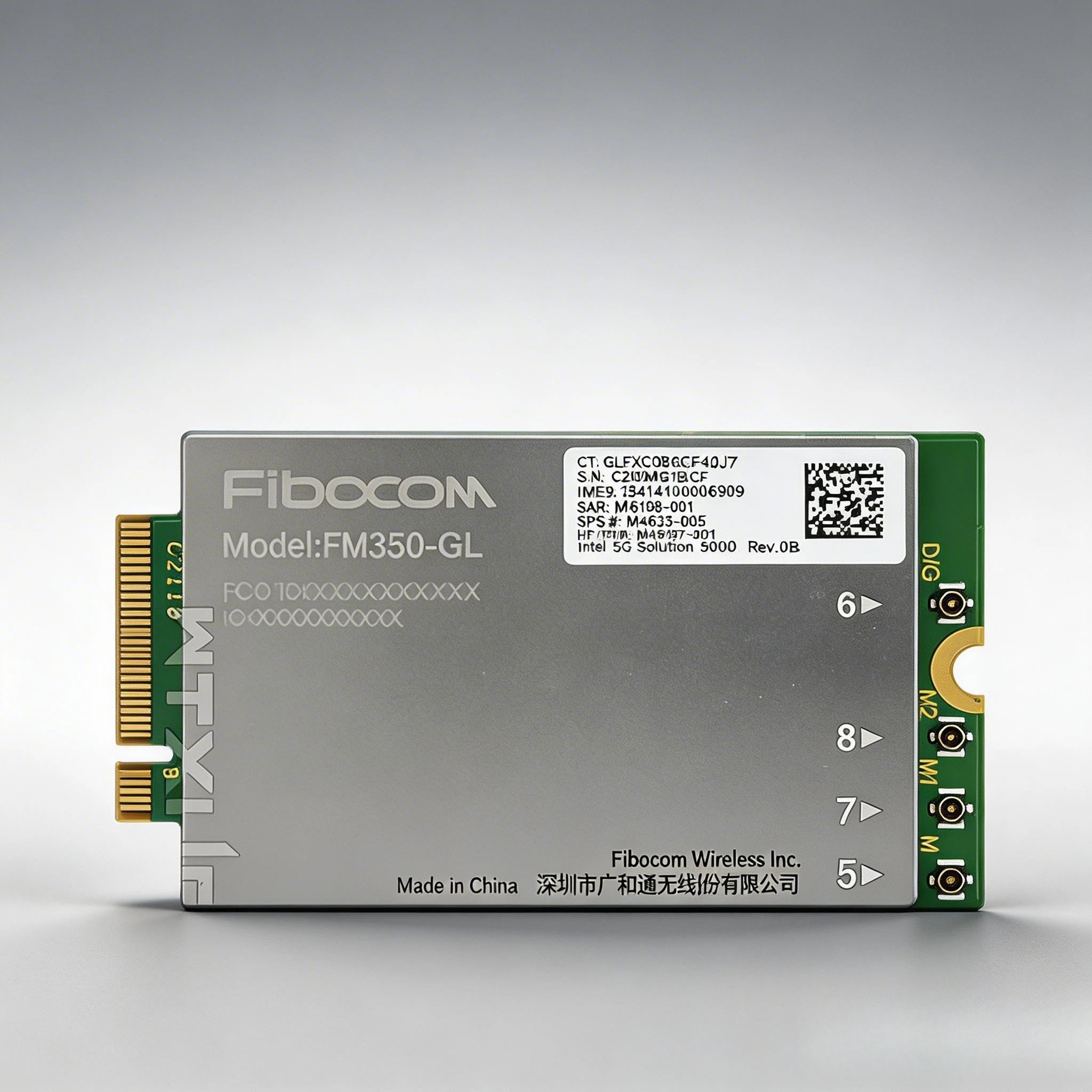 Fibocom FM350-GL-16 LTE Cat16 Module | PCIe WWAN Card with eSIM & GNSS for HP Laptops