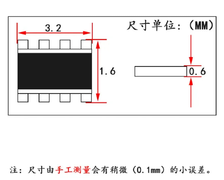 100pcs 0603*4 8P4R 2*4P 1608 Network Resistor SMD Array 0R 22R 33R 47R 100R 150R 200R 220R 300R 330R 390R 470R 510R Ohm 1608