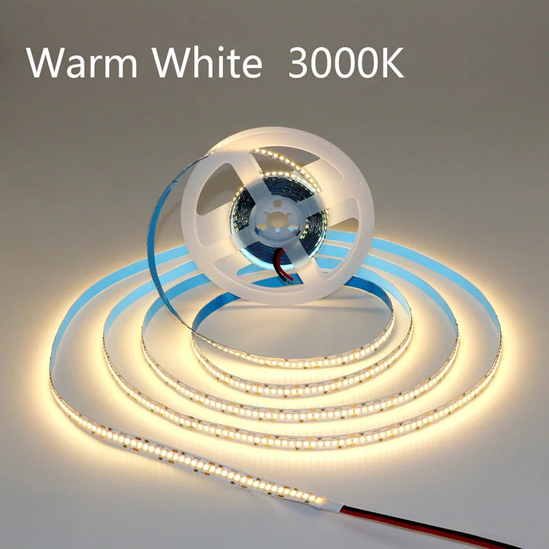 240LEDs/m LED Strip 2835 DC12V 24V Home Light Strip 5M 1200LEDs High Light Red Green Blue Flexible And Cuttable Soft Lamp Bar