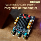 DC 18-50V 3002T PRO Bluetooth Amplifier Board Qualcomm QCC3034 2.0 Channel APTX Lossless 300W+300W TPA3255
