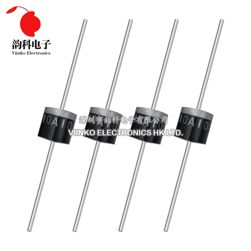 20pcs 10A10 6A10 20A10 R-6 6A 10A 20A 1000V DIP Axial Rectifier Diode Good Quality