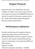 ATGM336H GT‑U8 GPS BDS Beidou Dual‑Mode GNSS Module Satellite Positioning Navigation Module With Ceramic Antenna for Arduino