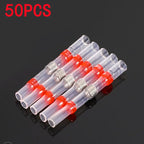 50/100pcs,Soldering Thermal Casing,Waterproof,Solder Seal Heat Shrink Butt Wire Connectors Terminals Electrical Copper with Glue