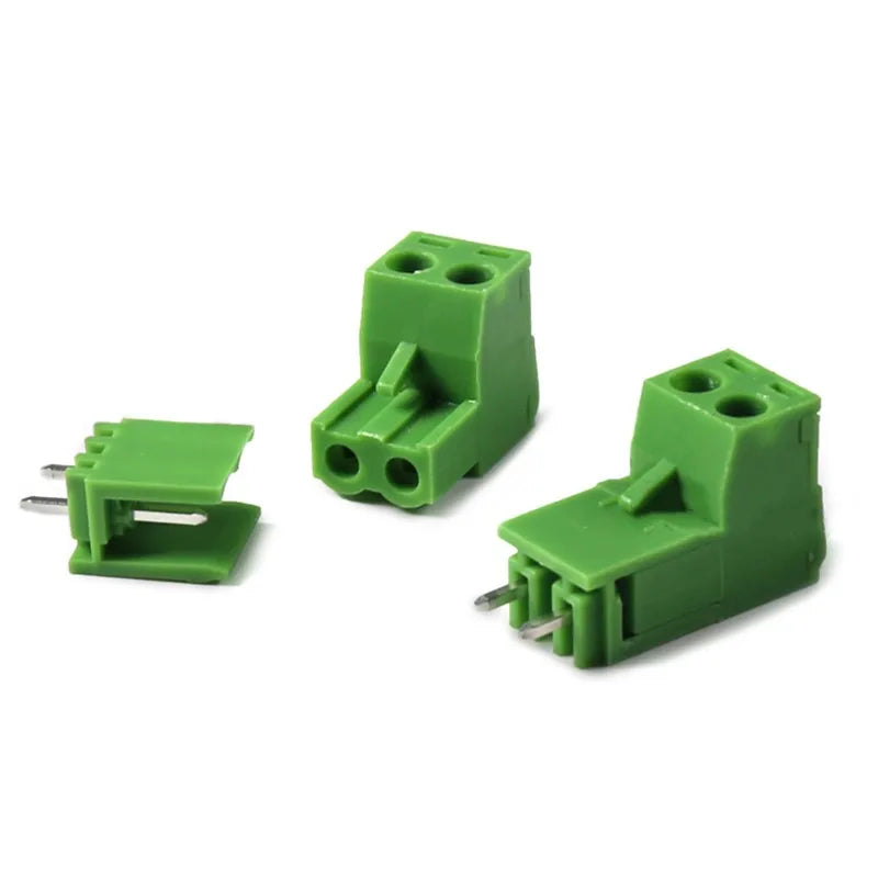 10Sets Pitch 5.08mm Terminal Block Connector 2EDG 5.08mm 2-20 Pin Pcb Screw Connector Terminal Block KF2EDG Socket PCB Screw