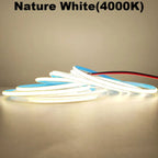12V 24V COB LED Strip 5mm/8mm PCB 400/480LEDs/m Flexible Red/Green/Blue/Pink/Ice Blue/Yellow Led Strip For Home Decor LED Lights