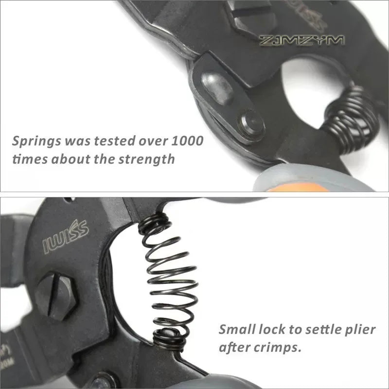 IWS‑2820M Open Barrel Crimping Pliers 28‑20 AWG Crimper for PH2.0 XH JST Molex Terminals for Electronics DIY FPV Drone Wiring