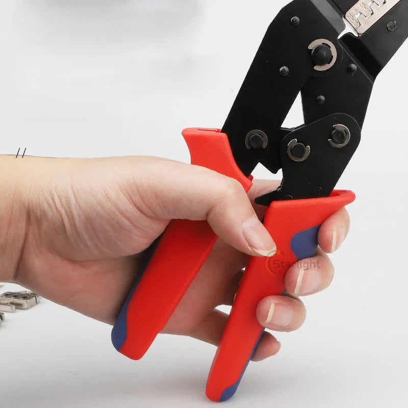 SN-58B 2549 2546B Crimping Tool For Solar & Coax Connectors Dupont JST MOLEX Terminals,No/Pre Insulated Ferrules,Butt Connectors