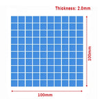 6.0W/mK Thermal Pad 100*100 For GPU CPU Heatsink Cooling Conductive Silicone Pad PC Fan Heat Sink High Quality Thermal Pads