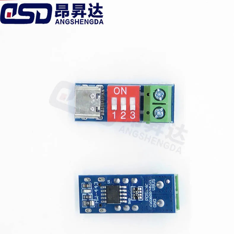 USB-C PD Trigger Board Module PD/QC Decoy Board Fast Charge USB Type-c to 12v High Speed Charger Power Delivery Boost Module