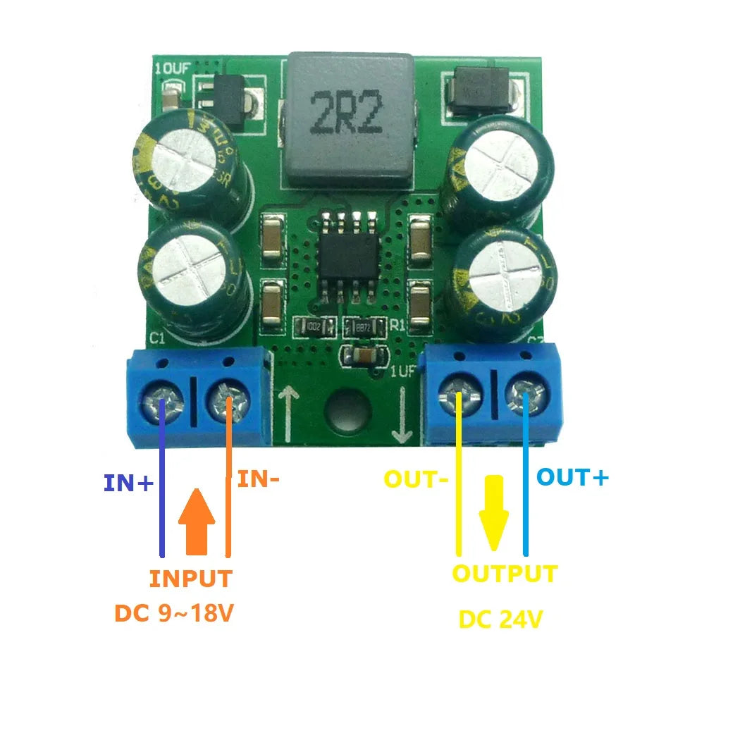 60W DC 3.7-20V to 5V 7.5V 9V 12V 15V 24V Step-Up Boost DC-DC Converter Module for Motor PLC LED PTZ