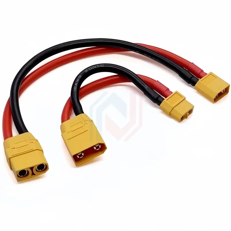 XT90 to XT60 Connection Cable Male-To-Female Adapter Wire 10AWG Silicone Wire Model Aircraft Power Charger