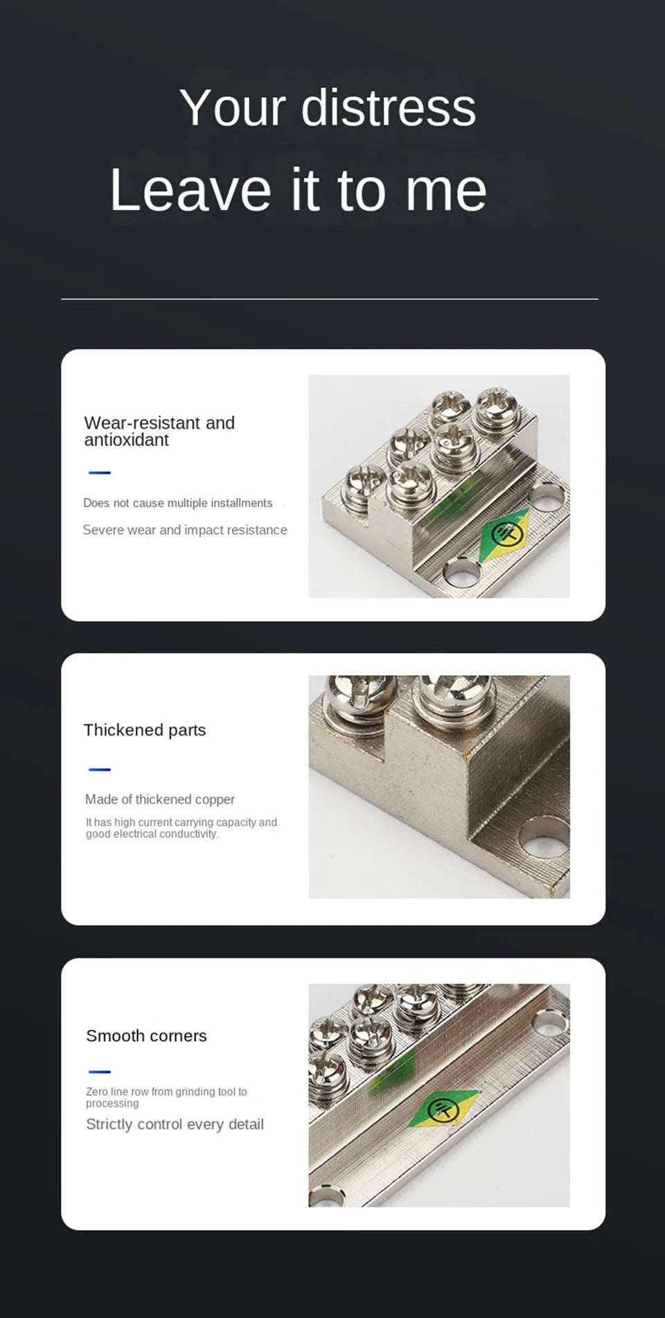 Ground Row Copper Bar Connection Terminal JDG-A Distribution Box Double-layer Terminal Block Copper galvanizing large current