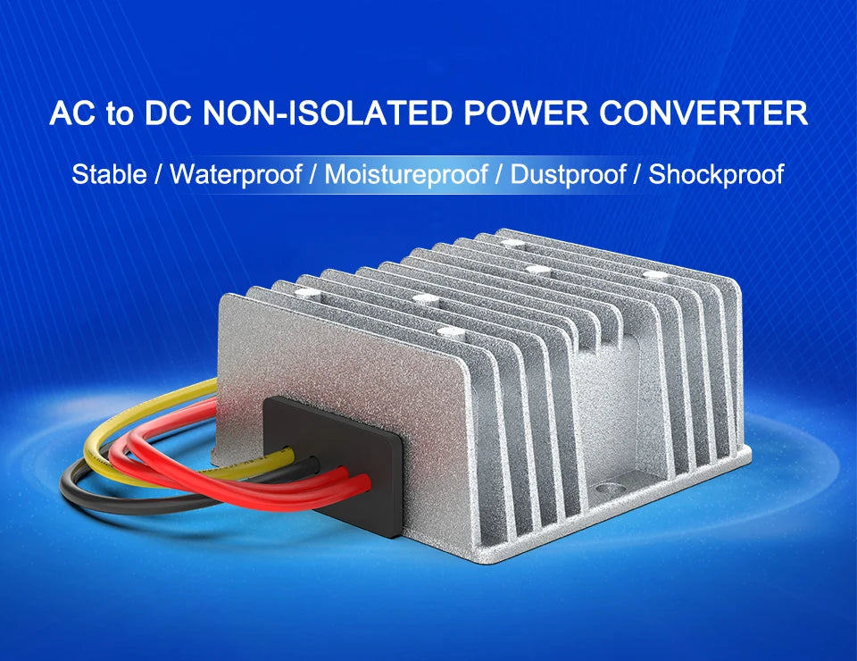 AC 12V24V Step-down to DC 12V Step-down Transformer Voltage Regulator AC36V48V to 12V Step-down Power Converter Onboard Adapter