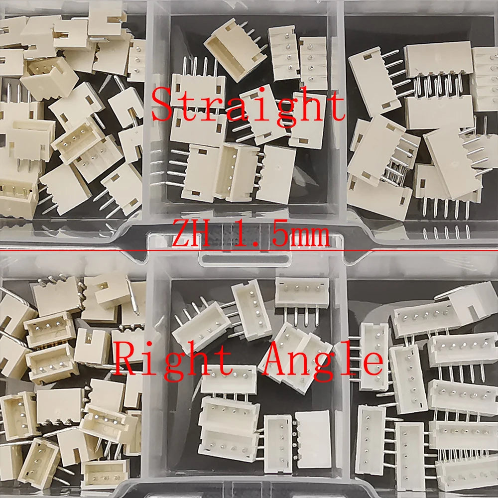1Box SH 1.0/JST 1.25mm/ZH 1.5mm/PH 2.0mm/SM/SYP/XH 2.54mm/VH 3.96mm Pitch Male Female Housing Terminal Pin Header Wire Connector