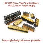 2pcs HB9500-2P 3P 4P 5P 6P 7P 8P 9P 10Pin PCB Screw Terminal Block Connector HB-9500 300V 30A Lid Barrier Terminal 9.5MM Pitch