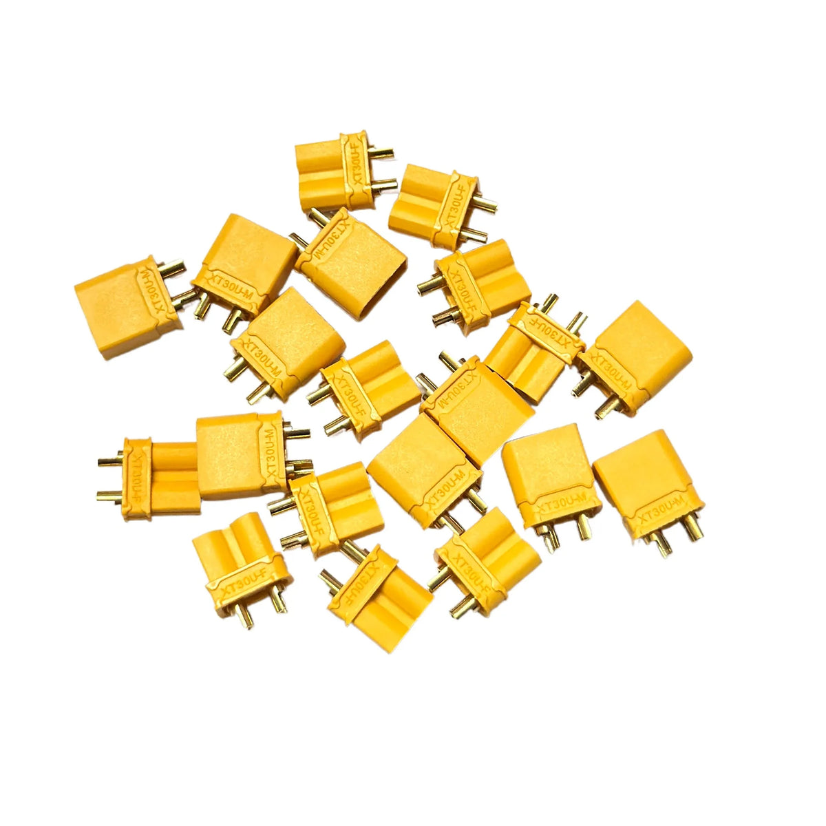 5 / 10pair XT30U XT30 Male Female Bullet Connectors Plugs For RC Lipo Battery Quadcopter Multicopter Aircraft accessories parts