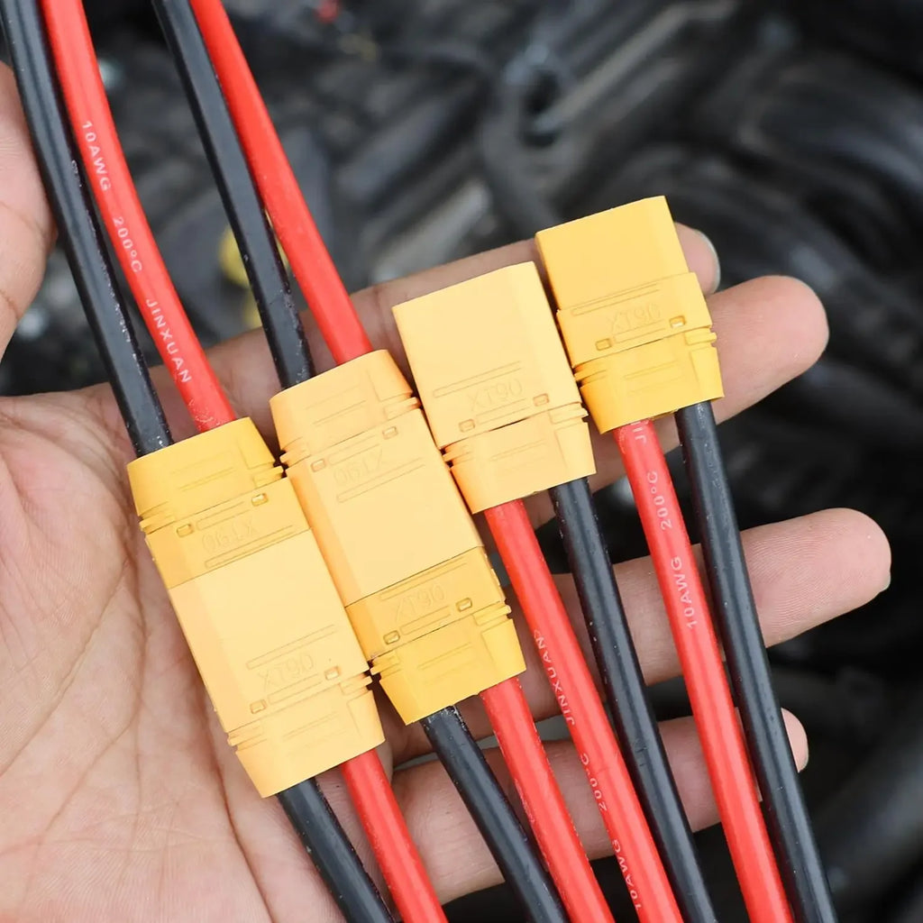 XT90 Male Female Conversion Plug Connection Cable With 10AWG Silicone Extension Lead Wire Battery RC Planes Car Accessories