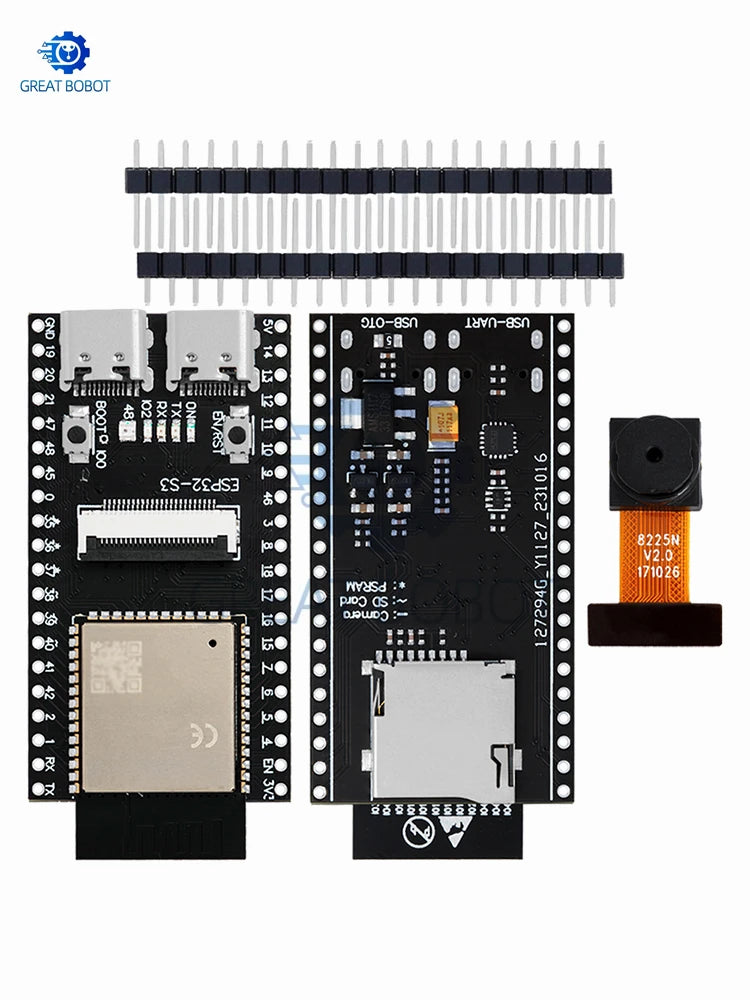 ESP32-S3 CAM WiFi/Bluetooth Dev Board (WR-00M N16R8): OV2640/OV5640 Camera Module Equipped