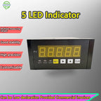 S Beam Column S-Type Tension Compression Load Cell 5kg-500kg with 96x48mm 5 LED Indicator, 2.0mV/V, 220V Panel Meter
