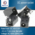 DC023 DC-023 4.0*1.7 Female And Male plug 4.0*1.7mm 4.0X1.7MM Electrical Socket Outlet 4.0x1.7 DC female plug For DVD/EVD