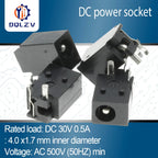 DC023 DC-023 4.0*1.7 Female And Male plug 4.0*1.7mm 4.0X1.7MM Electrical Socket Outlet 4.0x1.7 DC female plug For DVD/EVD