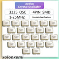 5pcs SMD 3225 Active Crystal Oscillator OSC 4Pin 1MHZ 2MHZ 4MHZ 5MHZ 6MHZ 8MHZ 12MHZ 16MHZ 20MHZ 24MHZ 3225 2.5*3.2 3.2X2.5MM