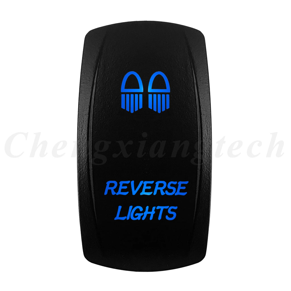 12V 20A Blue Led Car Boat Laser Rocker Switch ON OFF, (ON) OFF, ON OFF ON, (ON) OFF ON, (ON) OFF (ON) Waterproof