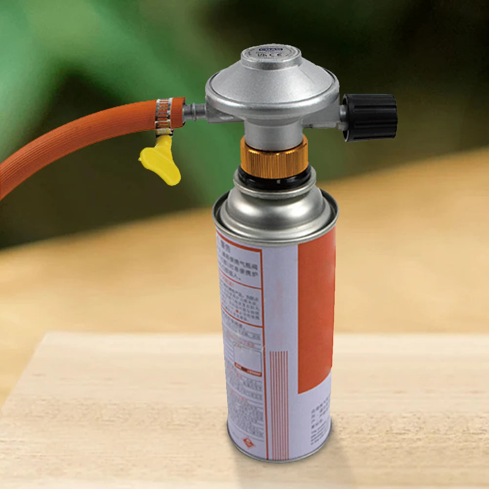 Low Pressure Gas Regulator Adjustable Flow Low Pressure Propane Regulator Barb Hose Connection 7/16 Inch Disposal Bottle Valve