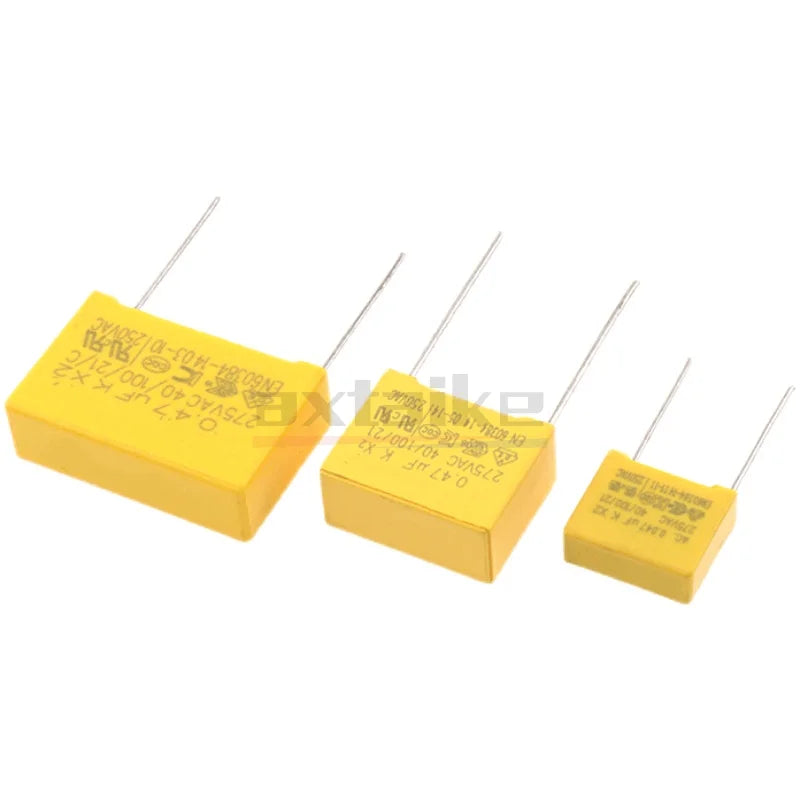 10PCS X2 MKP 275V AC Metalized Polypropylene Film Capacitor 0.01UF 0.022UF 0.1UF 0.22UF 0.33UF 0.47UF 0.68UF 1UF 2.2UF 104K 103K