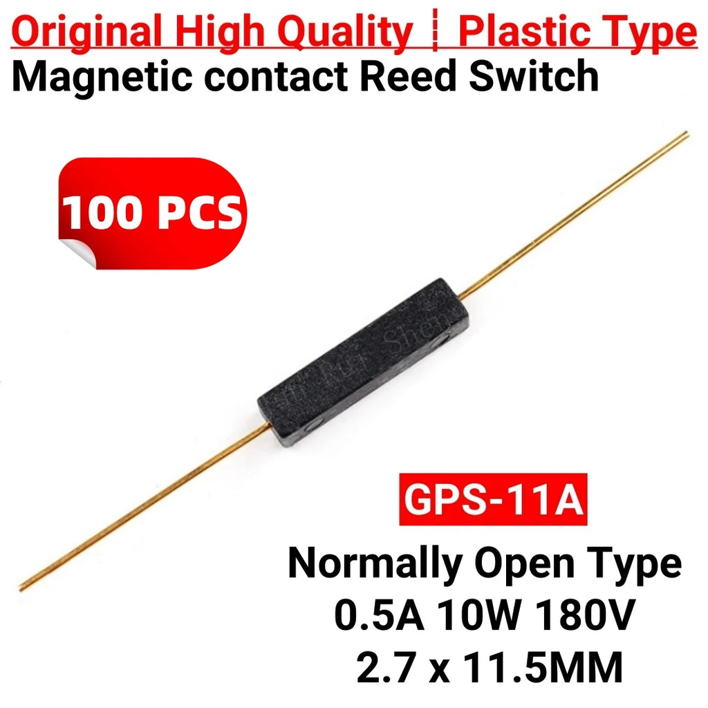100PCS Plastic Magnetic Contact Reed Switch GPS-16A/16B/14A/14B/11B/11A SMD Normally Open Normally Closed NO NC Induction Sensor