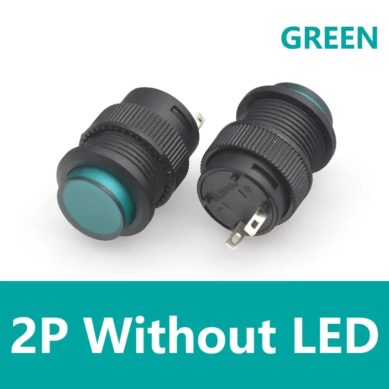 5/20PCS Self-locking 16MM Latching/Momentary Push Button Switch with 5Color LED Lighting 4Pin R16-503/AD R16-503/BD