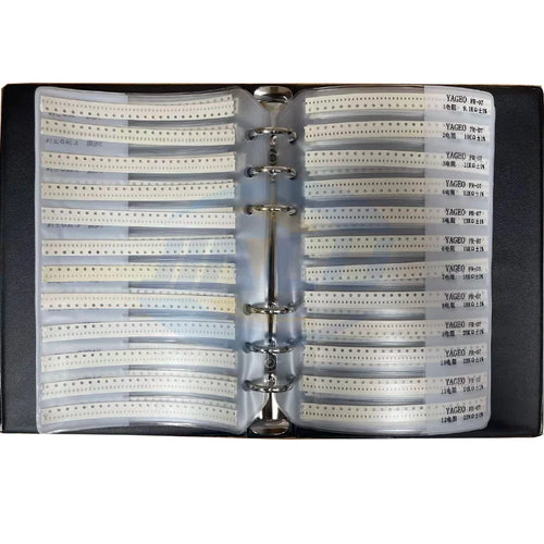 0201 0402 0603 0805 1206 1% resistor book full series empty book Sample Book Kit smd resistors 0R~10M 170values x50pcs x25pcs 1%