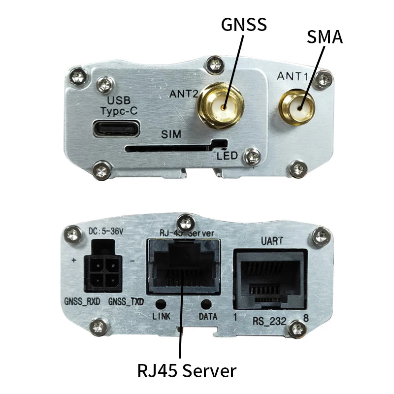 4G LTE Modem SIMCOM SIM7600E module RS232 UART RJ45 remote TCP/IP to serial port Ethernet server communication terminal