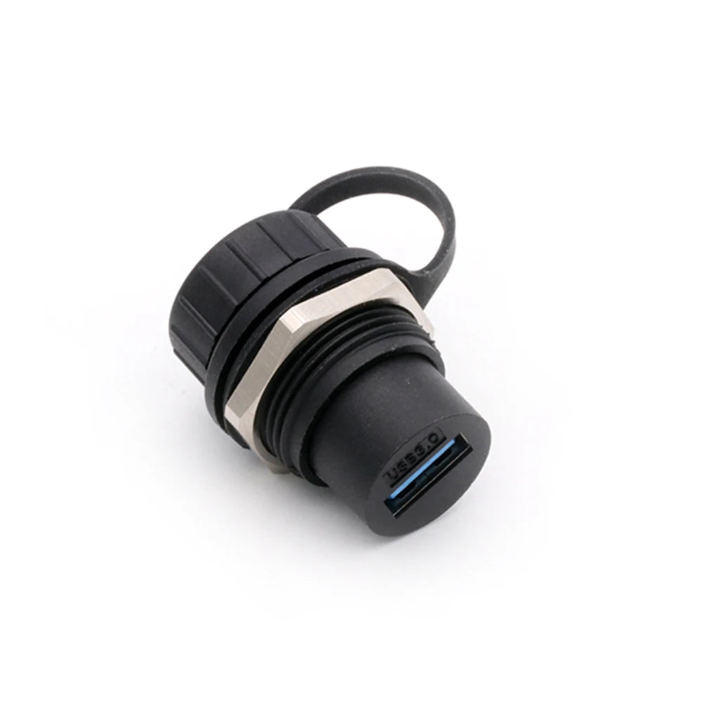 New Arrival Waterproof USB 3.0 Connector,Panel Mount Chassis Connector,Soldering Free D Type USB Female to Female Adapter