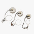 2Pcs GX12 GX16 GX20 Aviation Connector Plug Cover Circular Waterproof Dust Metal/Rubber Cap GX12 GX16 GX20 Protective Sleeve