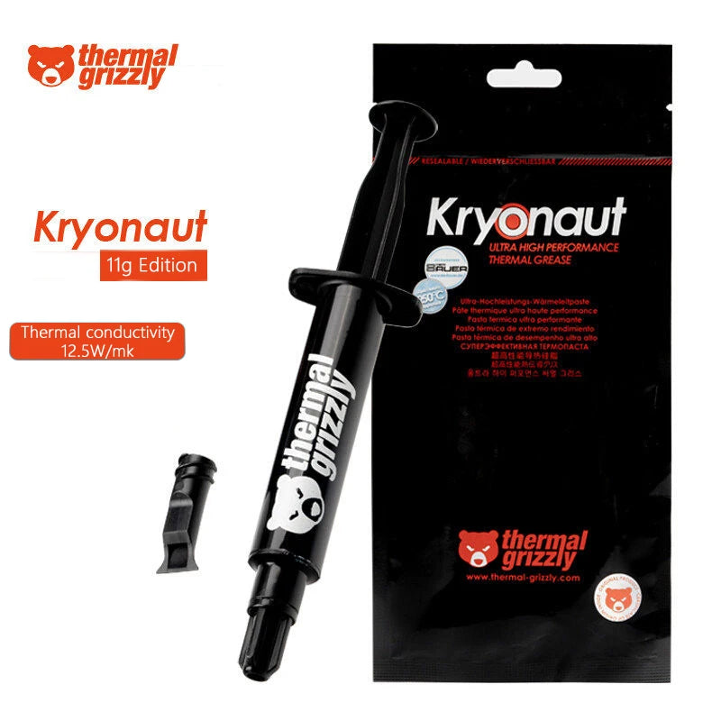 Thermal Grizzly Kryonaut Extreme KE Thermal Paste for CPU/GPU Cooler Large Capacity Compound Cooling Silicone Grease 1g/5.5g/11g