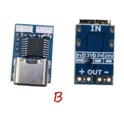 1pcs USB - C PD Trigger Board Module Fast Charge USB Type - C to 9V 12V 15V 20V High Speed Charger Power Delivery Boost Module