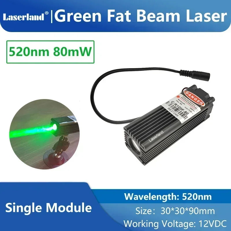 650nm 520nm Red Green Dot Fat Beam Laser Diode Module for Stage Escape Room Wine Base Bar KTV Use