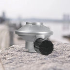 Low Pressure Gas Regulator Adjustable Flow Low Pressure Propane Regulator Barb Hose Connection 7/16 Inch Disposal Bottle Valve