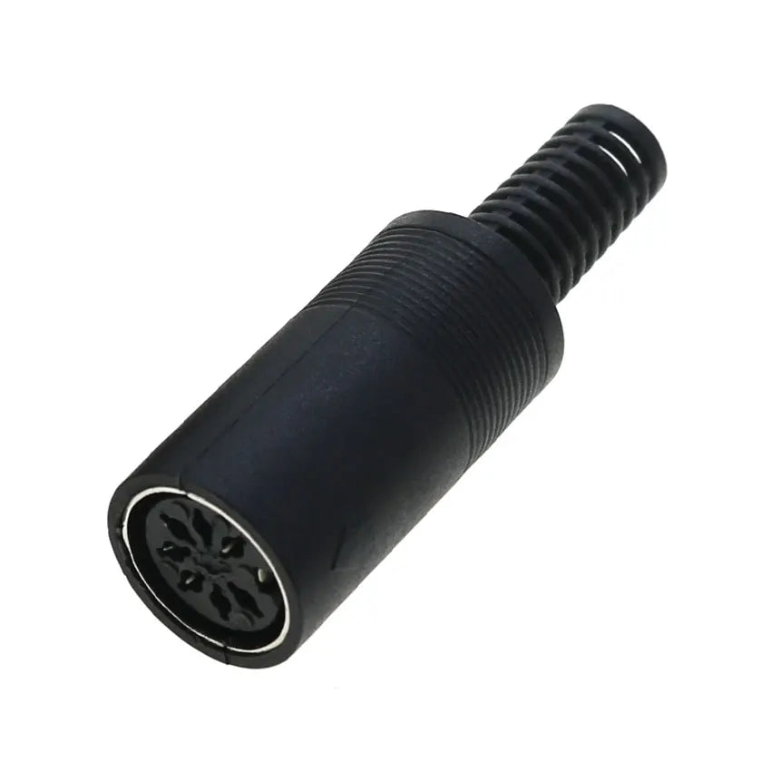 5pcs 3 4 5 6 7 8 Pin DIN Male Female Plug W/ Plastic Handle & Female Socket Hulled Panel Mount Keyboard Cable Connector Adapter