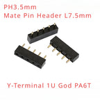 20PCS 2.54mm PH8.5/7.1/6.8/5.0/3.5mm DIP Single Row 1*2P3P4P5P6P-40P Straight Rohs Gold 0.1" Pitch PCB Female Pin Header Socket