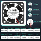 Dual Ball 40mm Cooling Fan 40x40x20mm Cooler 24V 12V 5V 4020 Computer Case Cooling Fan 2PIN 3PIN Heatsink Fan 3D Printer Fan