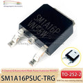 10PCS SM1A16PSUC-TRG TO-252-2 Code SM1A16P SM1A16PSUC P-channel Enhanced Power Transistor MOSFET Field Effect Transistor